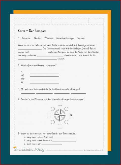 Himmelsrichtungen Grundschule Wegerer Carl Winslow