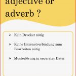Homeschooling Deluxe Adjective or Adverb Interaktive Arbeitsblätter