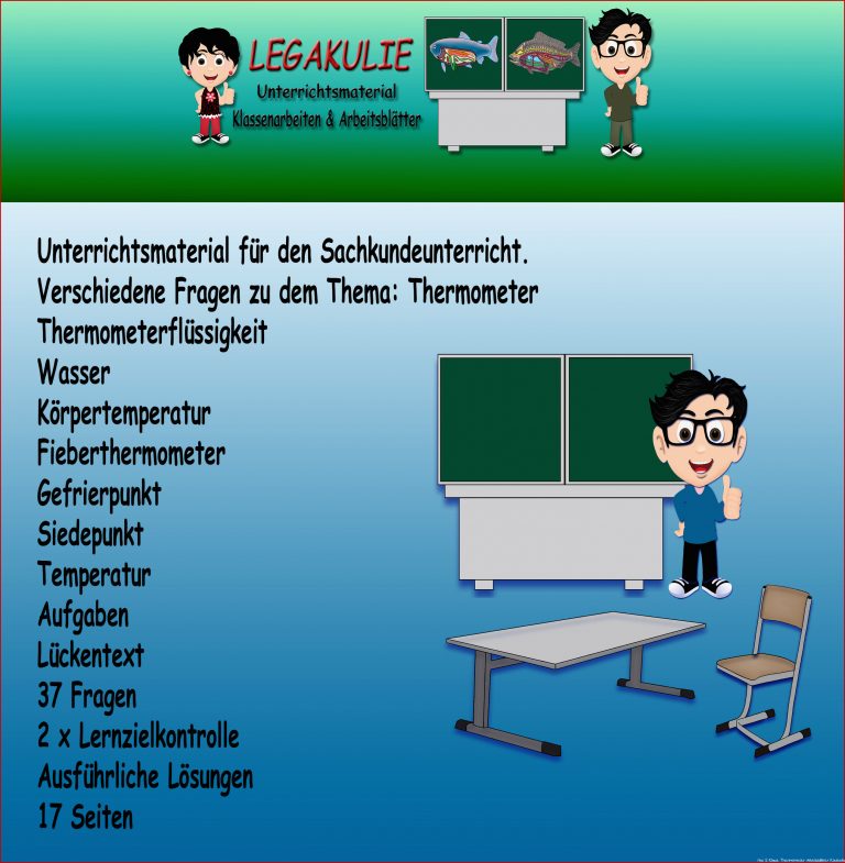 HSU Thermometer 2.Klasse Aufgaben Übungen PDF