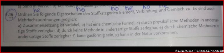 Ich kann se Aufgabe nichtt Schule Chemieunterricht