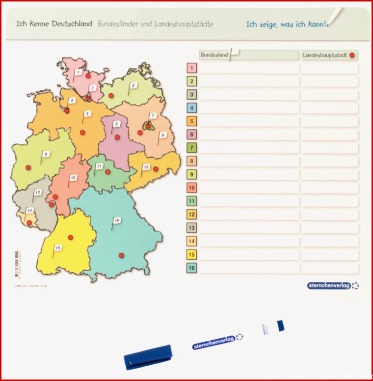 Ich kenne Deutschland Bundesländer und Landeshauptstädte