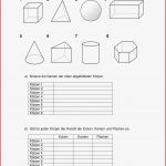 Ideen Fur Geometrische Körper Arbeitsblatt