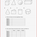 Ideen Fur Geometrische Körper Arbeitsblatt