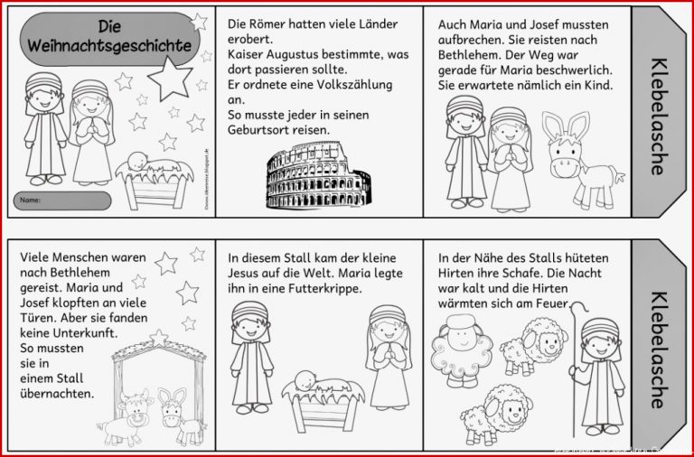 Ideenreise Faltleporello zur Weihnachtsgeschichte