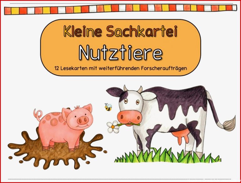 Ideenreise Sachkartei "nutztiere" Gastmaterial