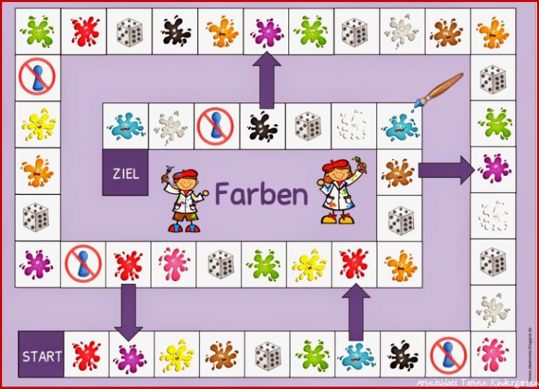 Ideenreise Spielfelder "farben" Und "schulmaterial" Für Daz