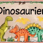 Ideenreise themenplakat "dinosaurier"