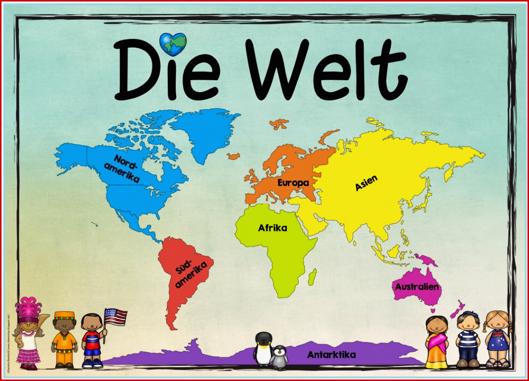 Ideenreise themenplakat "kontinente Die Welt"