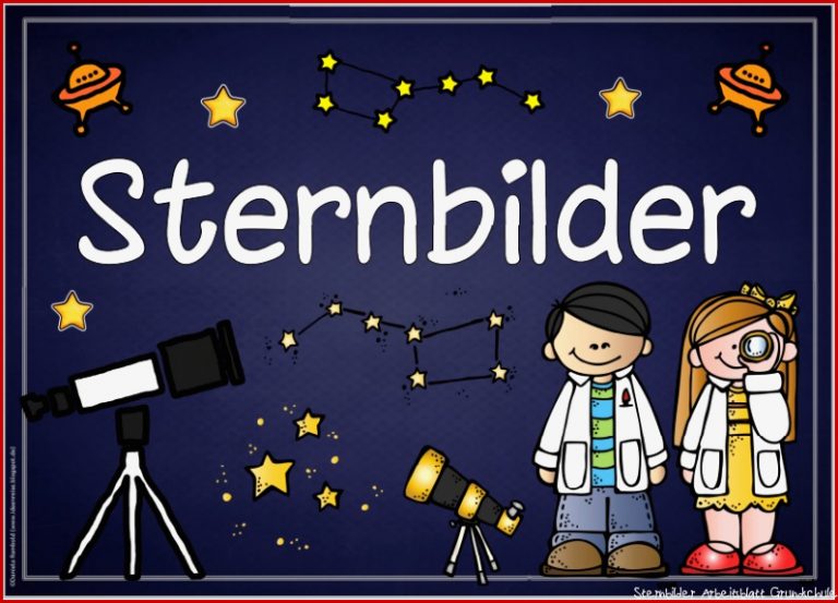 Ideenreise themenplakat "sternbilder"