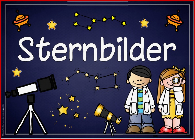 Ideenreise themenplakat "sternbilder"