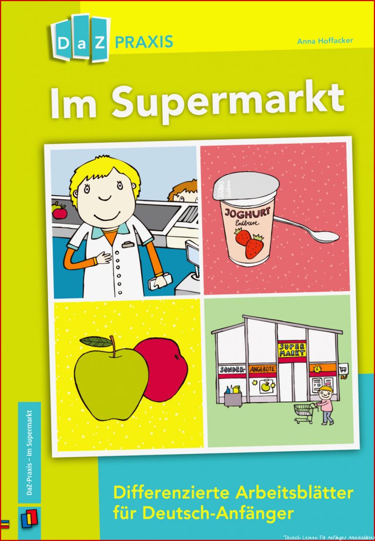 Im Supermarkt – differenzierte Arbeitsblätter für Deutsch