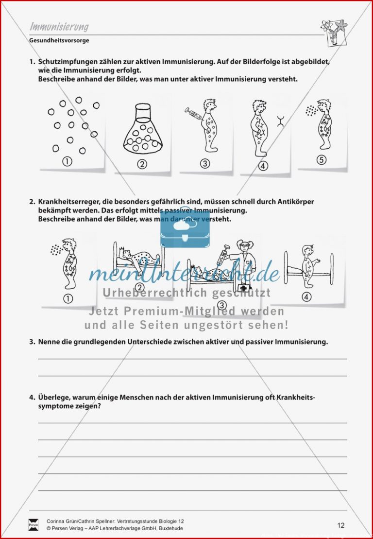 Immunisierung Aktiv Passiv Gesundheitsvorsorge Impfung