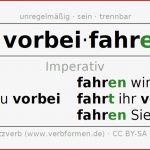 Imperativ Verb „vorbeifahren“ Alle formen Mit Regeln