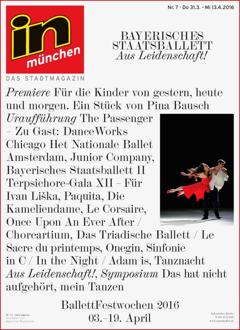 In münchen Ausgabe 07/2016 by IN MÜNCHEN Magazin - Issuu