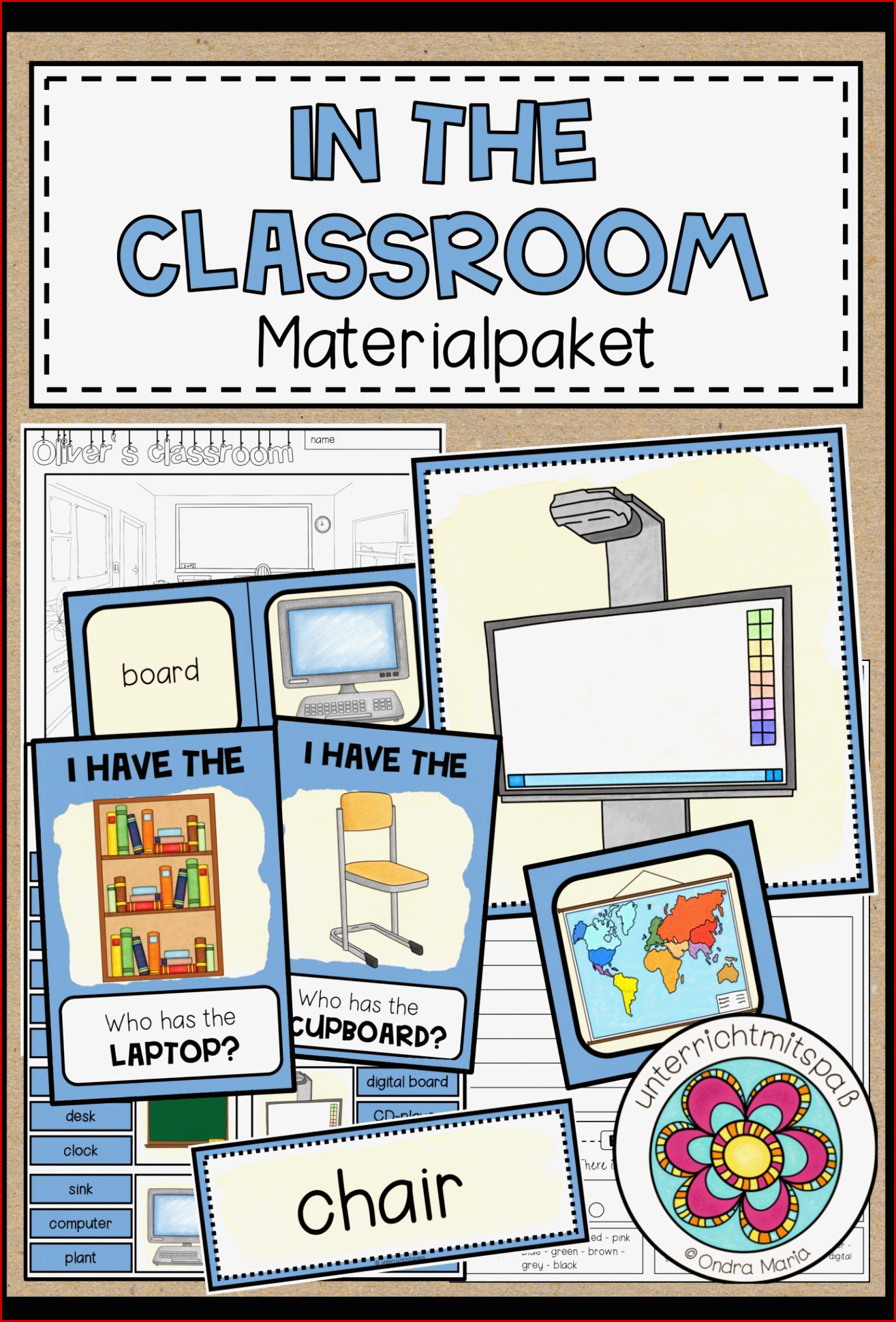 In the Classroom Classroom Furniture Materialpaket