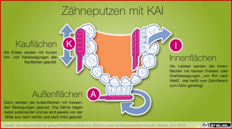 Infografik Zähneputzen Mit Kai