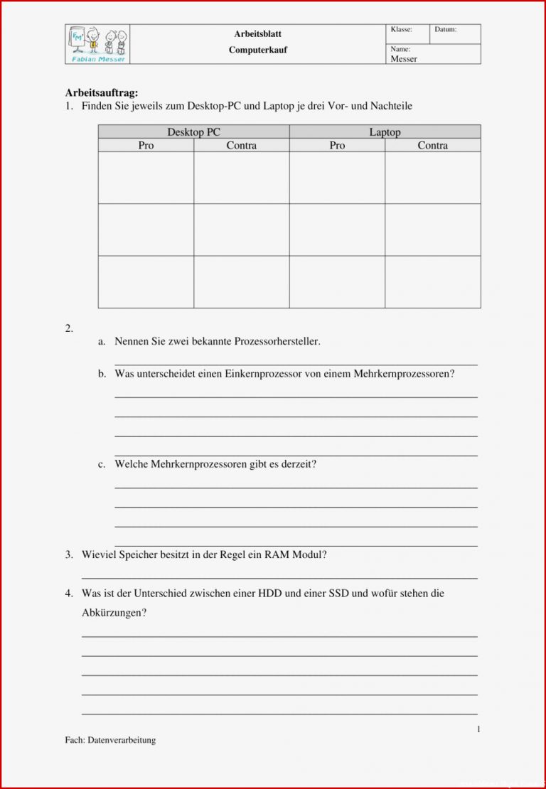 Informatik Klasse 5 Arbeitsblätter Worksheets