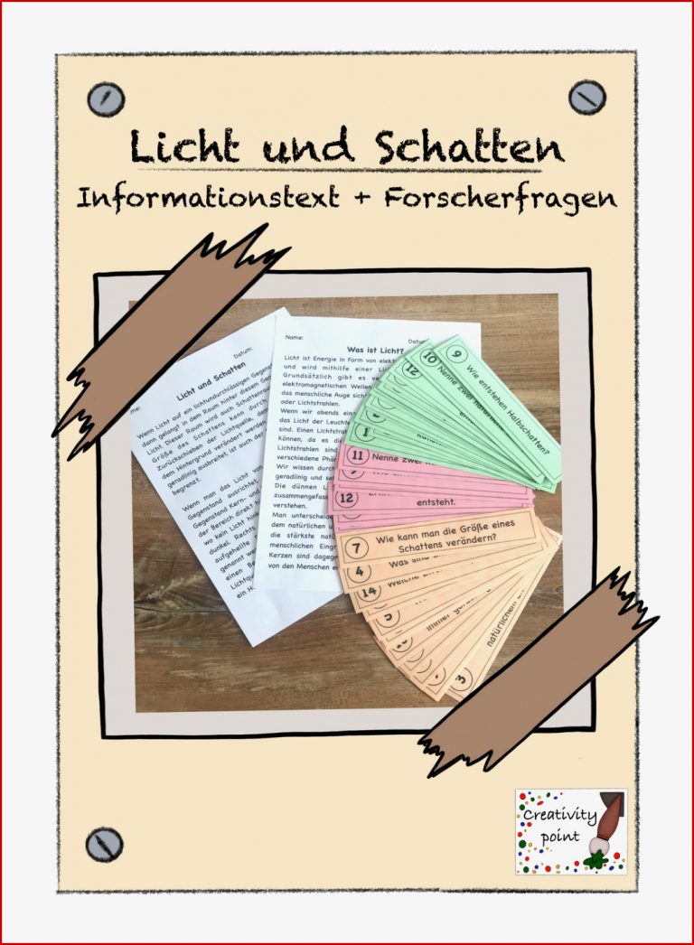 Informationstext zu Licht und Schatten