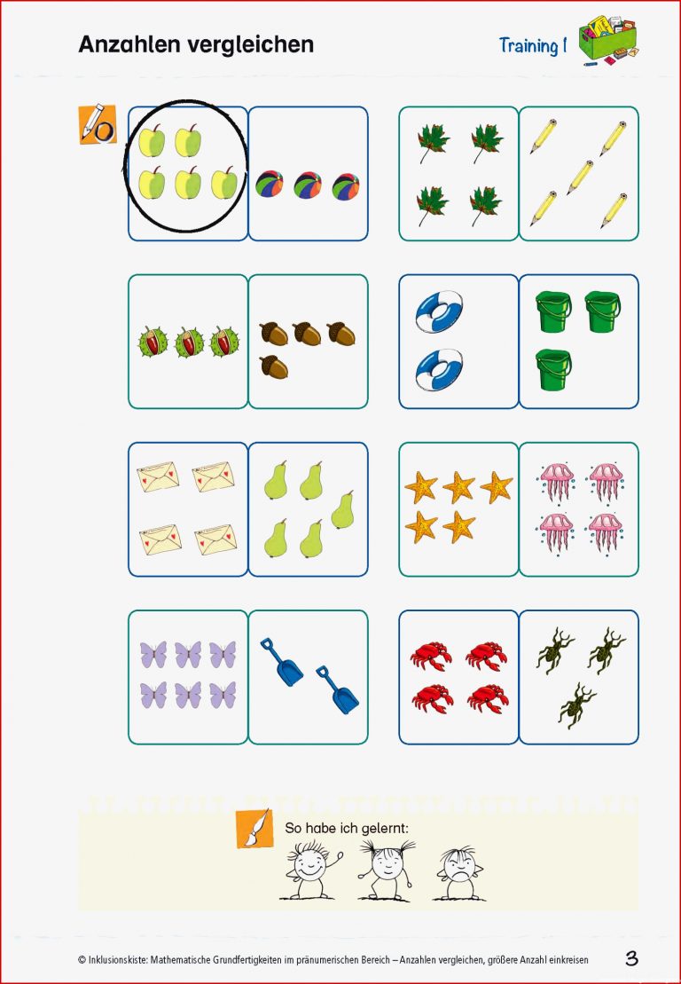 Inklusionskiste Mathematische Grundfertigkeiten Im