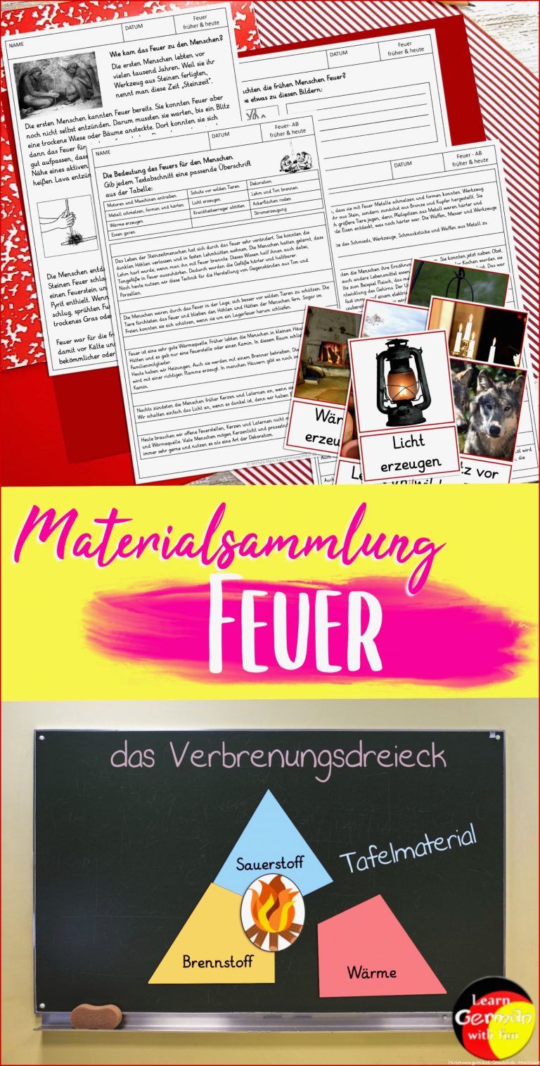 Inspirierend Thema Feuer Grundschule