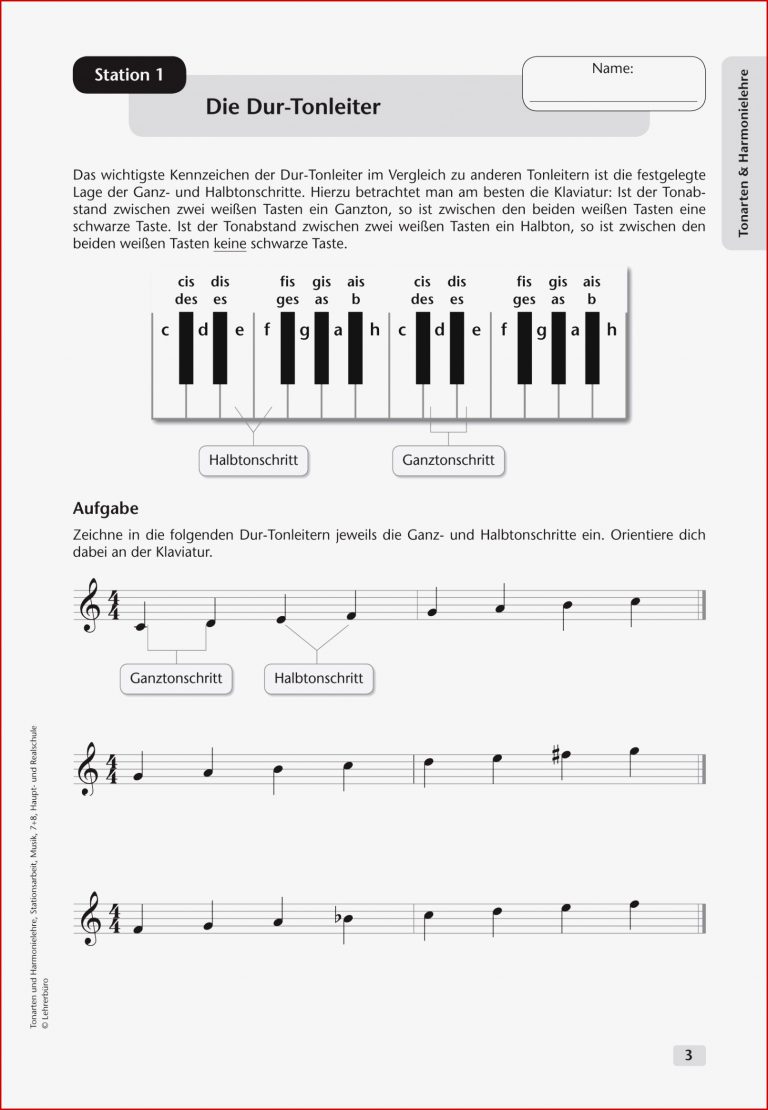 Instrumente Noten · Arbeitsblätter · Sekundarstufe I