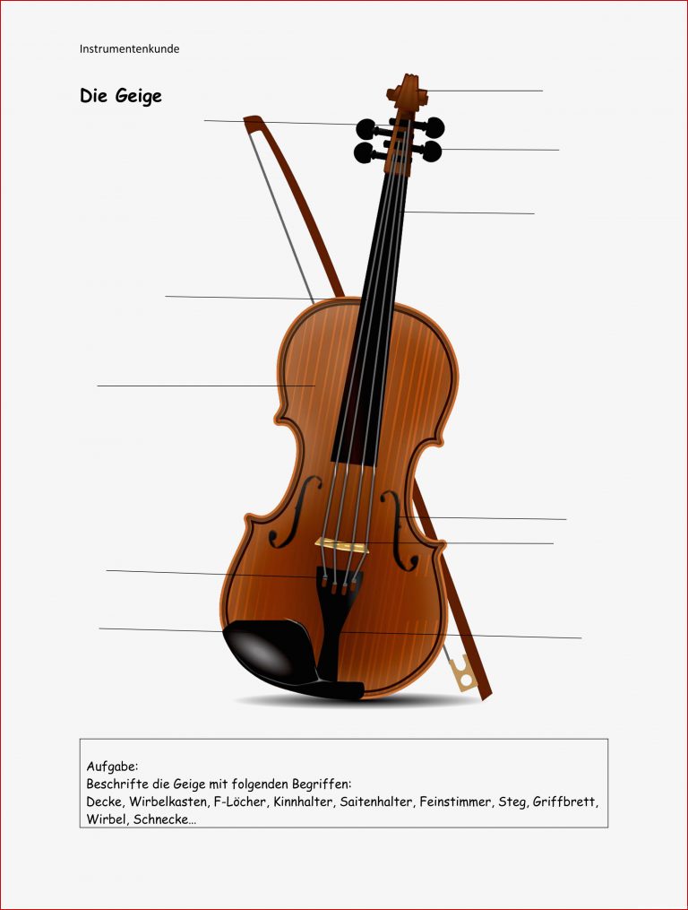 Instrumentenkunde – Unterrichtsmaterial im Fach Musik in