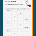 Irregular Verbs Unregelmäßige Verben