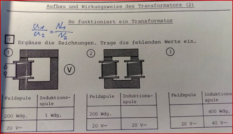 Ist ser Transformator funktionstüchtig