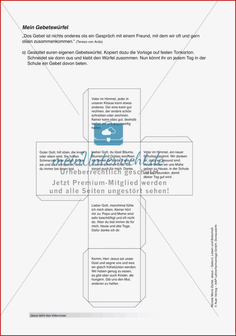 Jesus Kreative Ideen zum Umgang mit dem Vaterunser