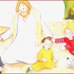 Jesus Segnet Die Kinder Grundschule Jesus Segnet