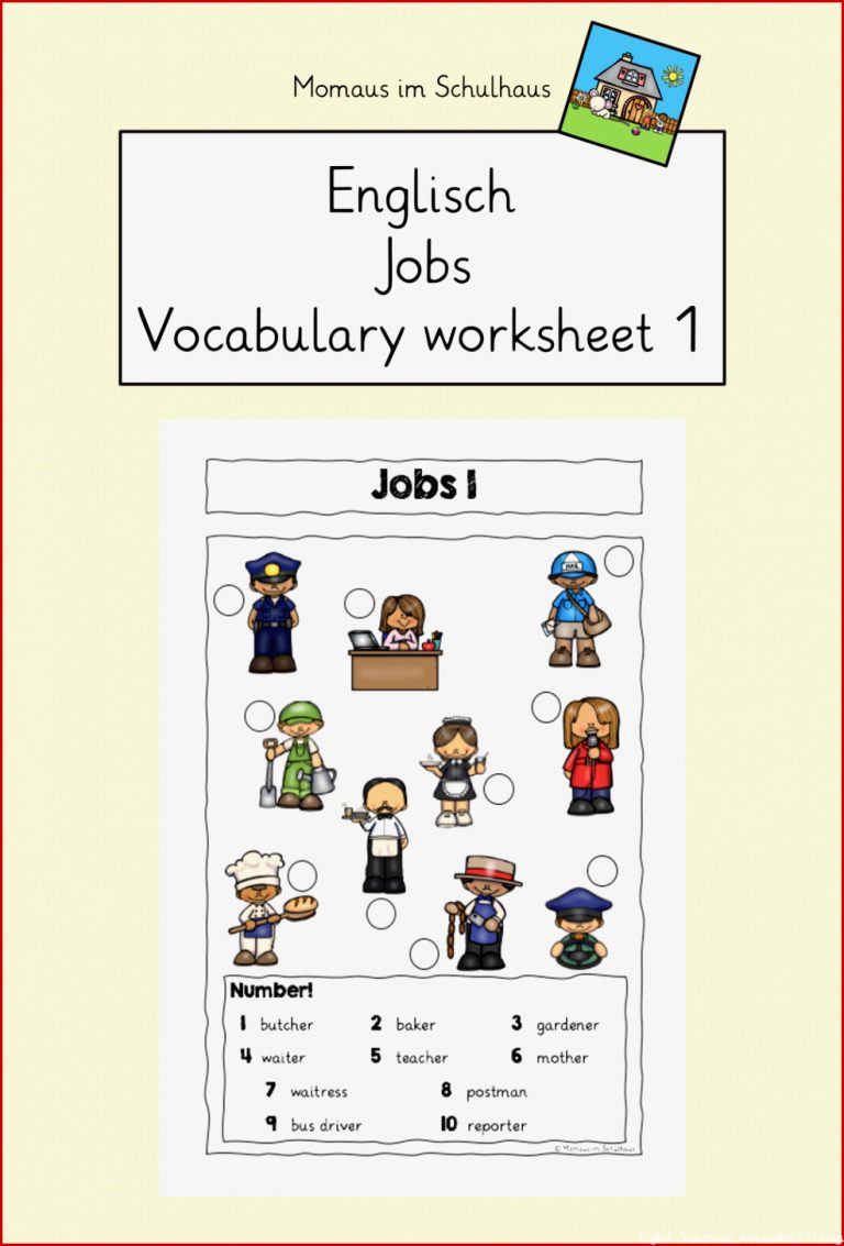 Jobs Worksheet 1