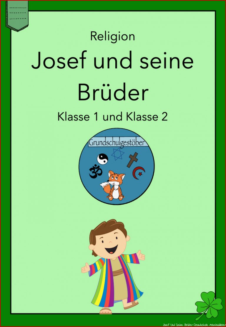 Josef Und Seine Brüder Grundschule Arbeitsblätter Worksheets