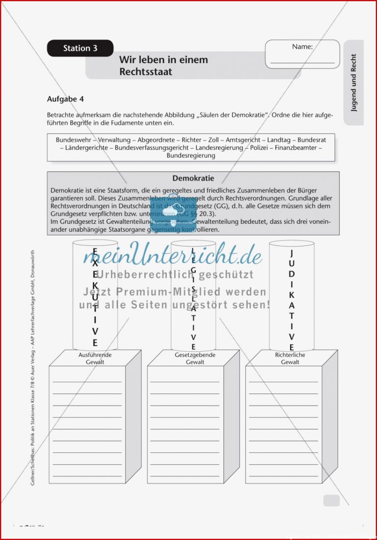 Jugend Und Recht Wir Leben In Einem Rechtsstaat