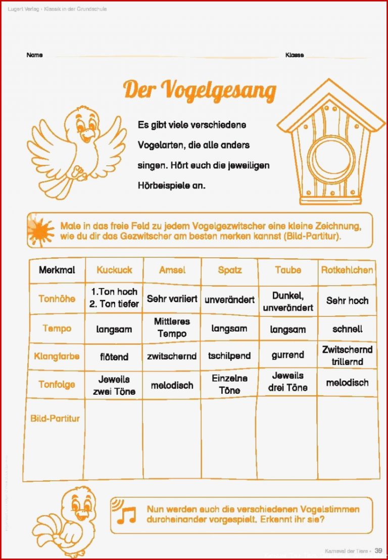 Karneval Der Tiere Grundschule Arbeitsblätter Worksheets