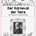 Karneval Der Tiere Grundschule Lapbook Tracy Hobles