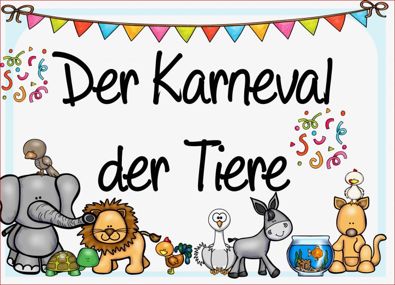 Karneval Der Tiere Unterrichtsmaterial Grundschule