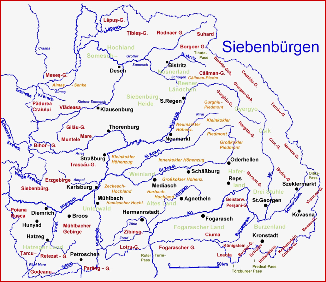Karte Flüsse Und Gebirge Deutschland