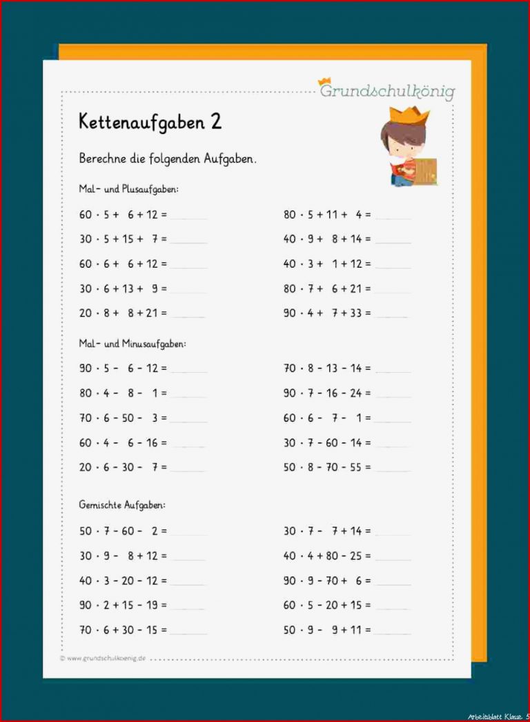 Kettenaufgaben Kostenlosen Download Kettenaufgaben