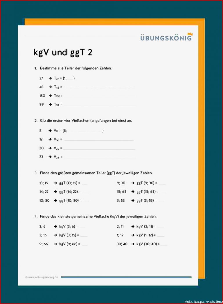 Kgv Und Ggt