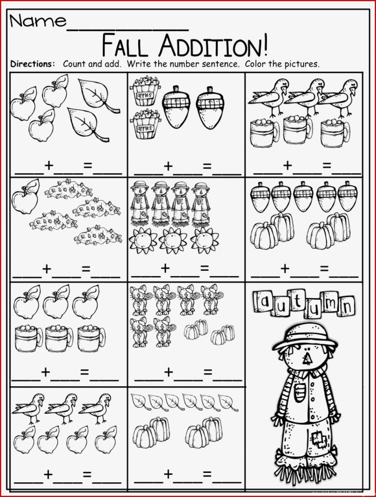 Kindergarten Math Worksheets Best Coloring Pages for Kids