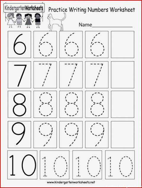 7 Ausgezeichnet Arbeitsblatt Kindergarten Zahlen Sie Jetzt Versuchen