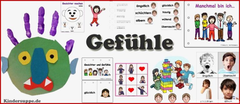 Kindergarten Projekt Emotionen und Gefühle Ideen