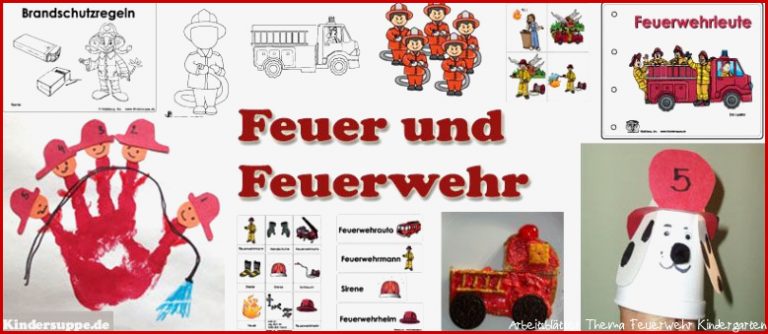 Kindergarten Projekt Und thema Feuerwehr Und Kindergarten
