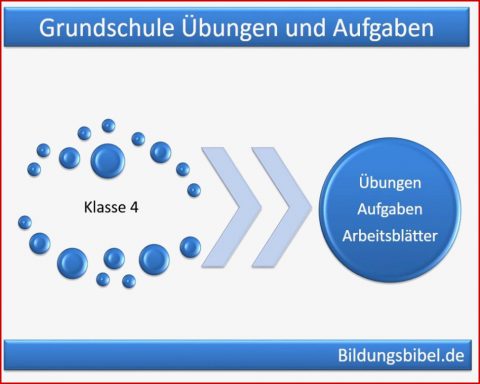 Klasse 4 Grundschule Übungen Aufgaben Arbeitsblätter 4