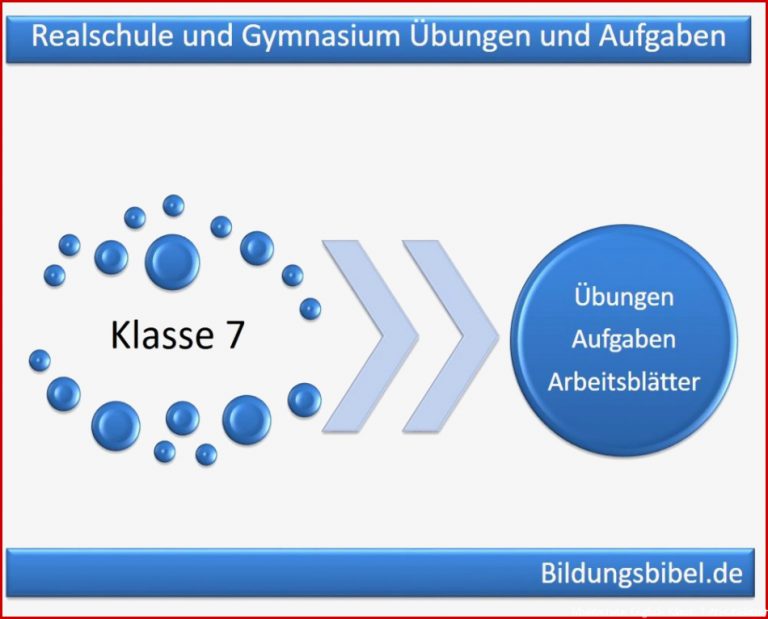 Klasse 7 Realschule, Gymnasium Übungen, Aufgaben, Arbeitsblätter 7 ...