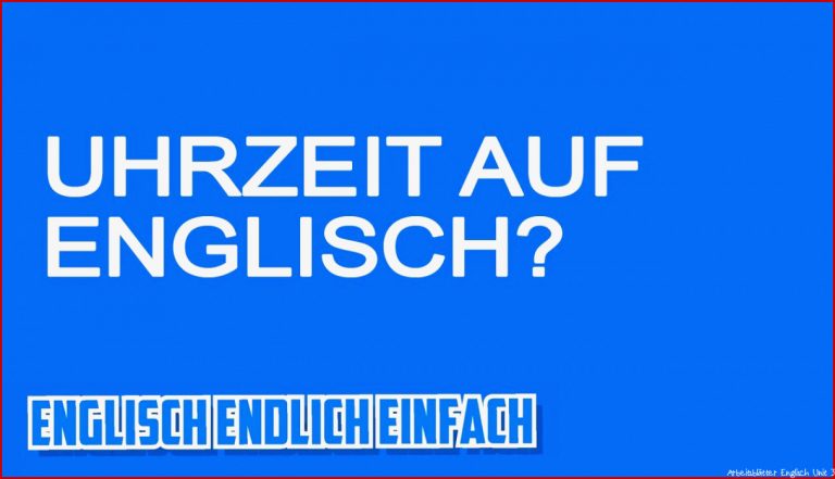 Klasse Schaad: Englisch 3