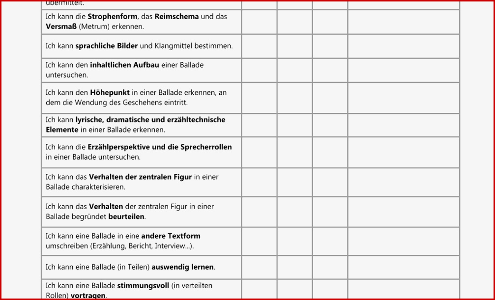 Klassenarbeit Balladen Klasse 7 Arbeitsblätter Worksheets