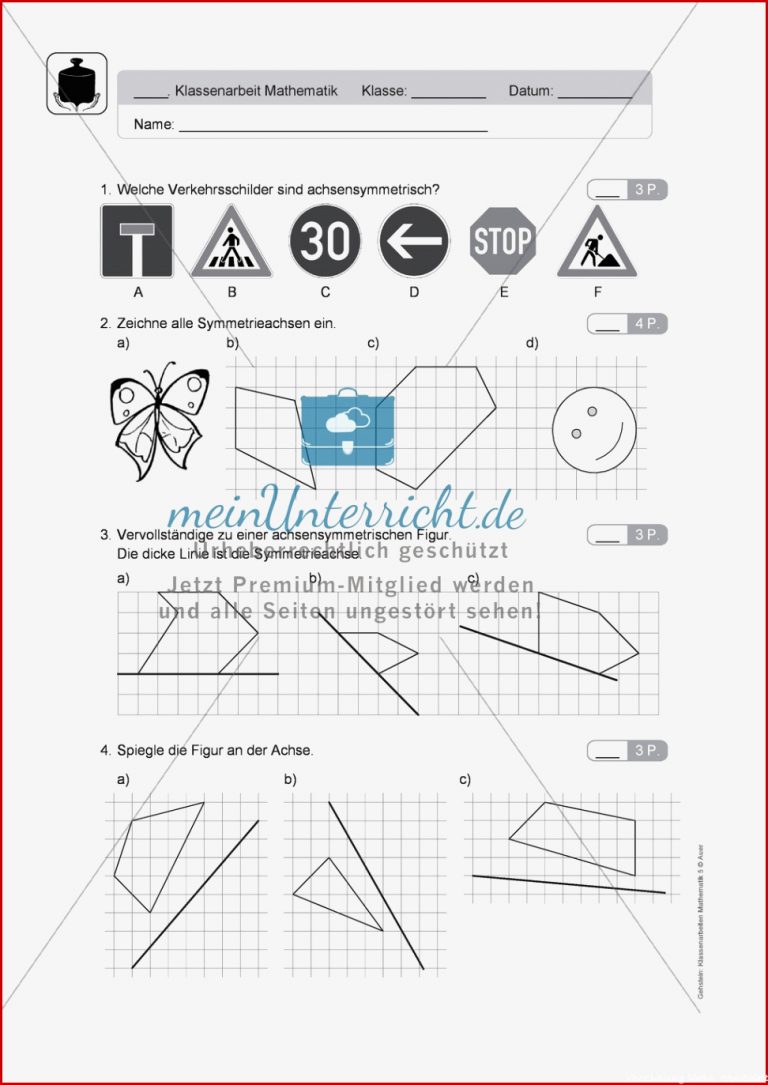 Klassenarbeit Oder Lernkontrolle Zum themenfeld