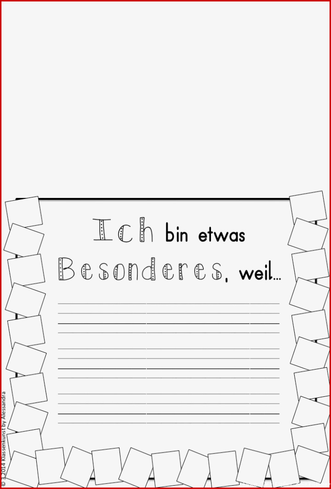 KLASSENKUNST Ich bin besonders