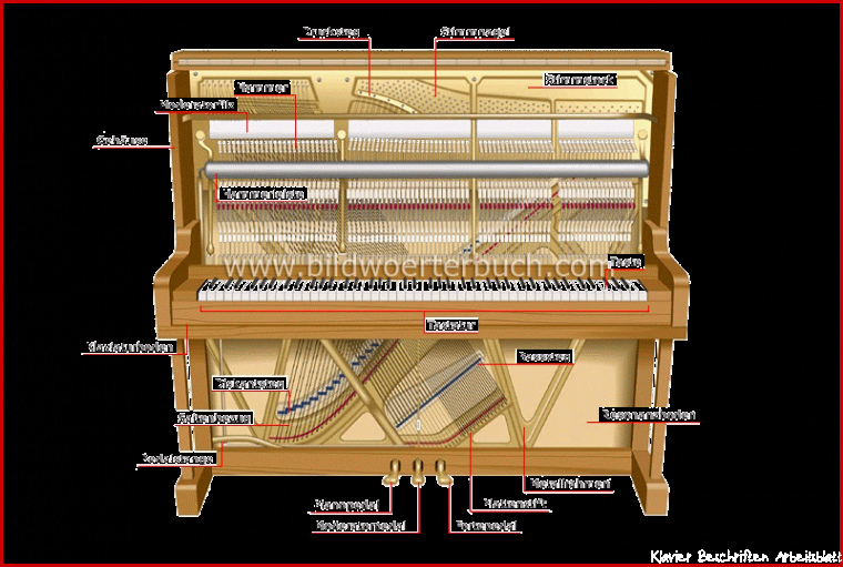 Klavier Teile Beschriftet Fingerübungen Am Klavier